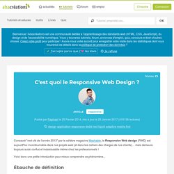 C'est quoi le Responsive Web Design ? - Alsacreations