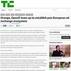 Orange, OpenX team up to establish pan-European ad exchange ecosystem