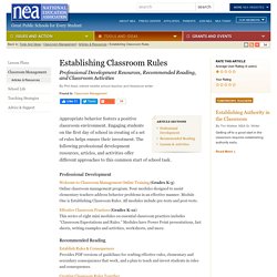 Establishing Classroom Rules