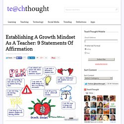 Establishing A Growth Mindset As A Teacher: 9 Affirming Statements