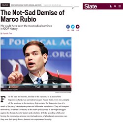 Why the GOP establishment was so determined to make Marco Rubio happen.