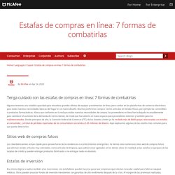 Estafas de compras en línea: 7 formas de combatirlas