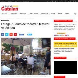 Estagel/ Jours de théâtre : festival 9é édition