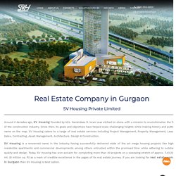 Best Real Estate Company in Gurgaon - SV Housing