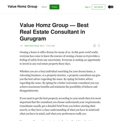 Value Homz Group — Best Real Estate Consultant in Gurugram