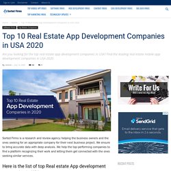 Real Estate App Development companies in USA