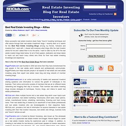 Best Real Estate Investing Blogs at Real Estate Investing Blog For Real Estate Investors