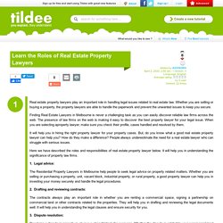 Learn the Roles of Real Estate Property Lawyers