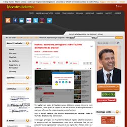Hashcut: estensione per tagliare i video YouTube direttamente dal browser