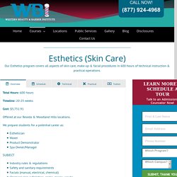 Esthetics (Skin Care) - WBI Website