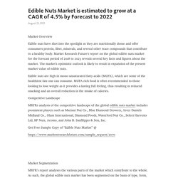 Edible Nuts Market is estimated to grow at a CAGR of 4.5% by Forecast to 2022 – Telegraph