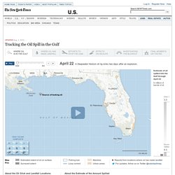 Map and Estimates of the Oil Spill in the Gulf of Mexico - Inter