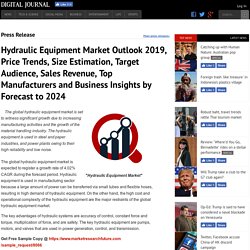 Hydraulic Equipment Market Outlook 2019, Price Trends, Size Estimation, Target Audience, Sales Revenue, Top Manufacturers and Business Insights by Forecast to 2024