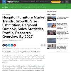 Hospital Furniture Market Trends, Growth, Size Estimation, Regional Outlook, Sales Statistics, Profile, Research Overview By 2027