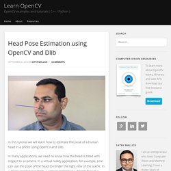 Head Pose Estimation using OpenCV and Dlib