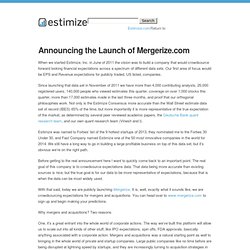 Announcing the Launch of Mergerize.com