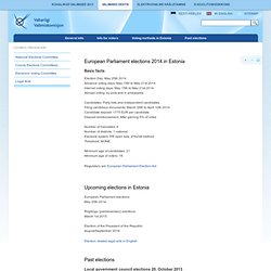 General info - Estonian National Electoral Committee