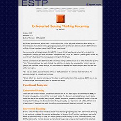 ESTP Profile
