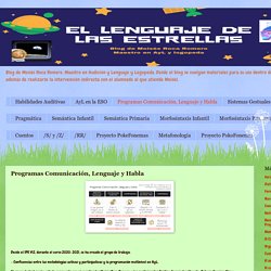 Programas Comunicación, Lenguaje y Habla