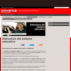 Estructura del sistema educativo en México