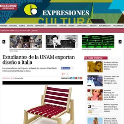 Estudiantes de la UNAM exportan diseño a Italia