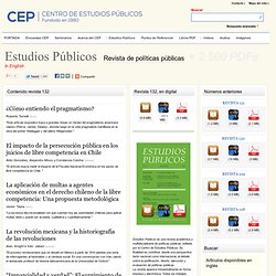 Estudios Públicos. Revista de políticas públicas