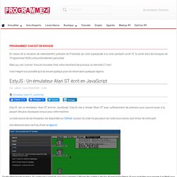 EstyJS - Un émulateur Atari ST écrit en JavaScript
