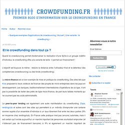 Crowdfunding: Et le crowdfunding dans tout ça ?