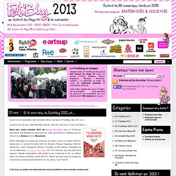 Et la marraine du Festiblog 2012 est... - Festiblog 2011 = Festival des Blogs BD et du Webcomics -> Festival de la BD numérique et de la BD du web