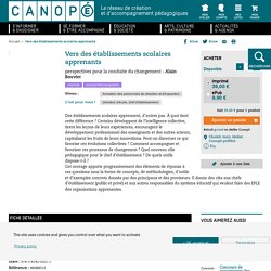 Vers des établissements scolaires apprenants