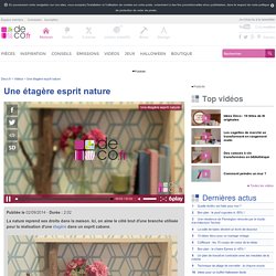 Une étagère esprit nature - Video sur Deco.fr