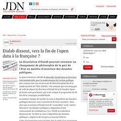 Etalab dissout, vers la fin de l'open data à la française ?