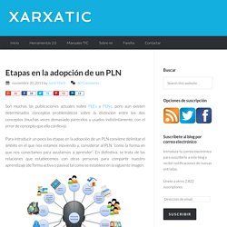 Etapas en la adopción de un PLN