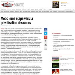 Mooc : une étape vers la privatisation des cours