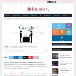 SEO, 12 étapes pour optimiser son référencement