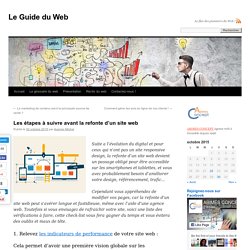 Les étapes à suivre avant la refonte d'un site webLe Guide du Web