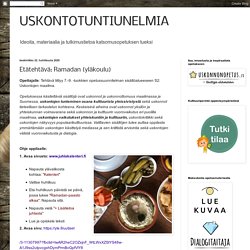 USKONTOTUNTIUNELMIA: Etätehtävä: Ramadan (yläkoulu)