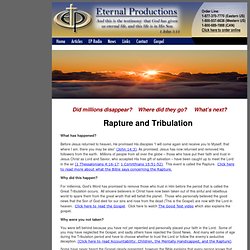 Eternal Productions - The Rapture