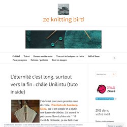 L’éternité c’est long, surtout vers la fin : châle Unilintu (tuto inside) – ze knitting bird
