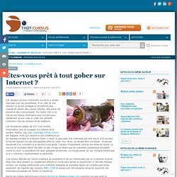 Etes-vous prêt à tout gober sur Internet ?