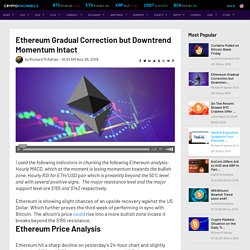 Ethereum Gradual Correction but Downtrend Momentum Intact