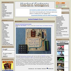 Ethernet Controlled Security System - Hacked Gadgets - DIY Tech