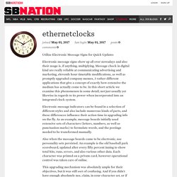 ethernetclocks - Posts - ethernet clocks