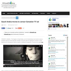 Saudi Arabia moves to censor Canadian TV ad