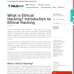 What is Ethical Hacking? Introduction to Ethical Hacking