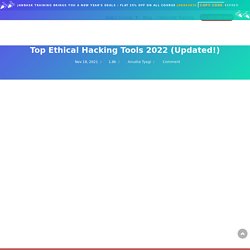 Top 10 Ethical Hacking Tools - Leaders in Ethical Hacking