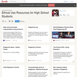 Ethical Use Resources for High School Students