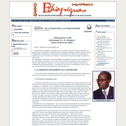 [Ethiopiques - Revue negro-africaine de littérature et de philosophie.]