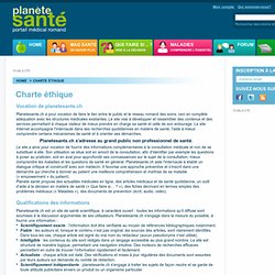 Charte éthique / Footer articles / Appendix / Home
