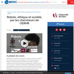 Robots, éthique et société, par les chercheurs de l'IERHR